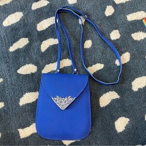 Blue crossbody bag